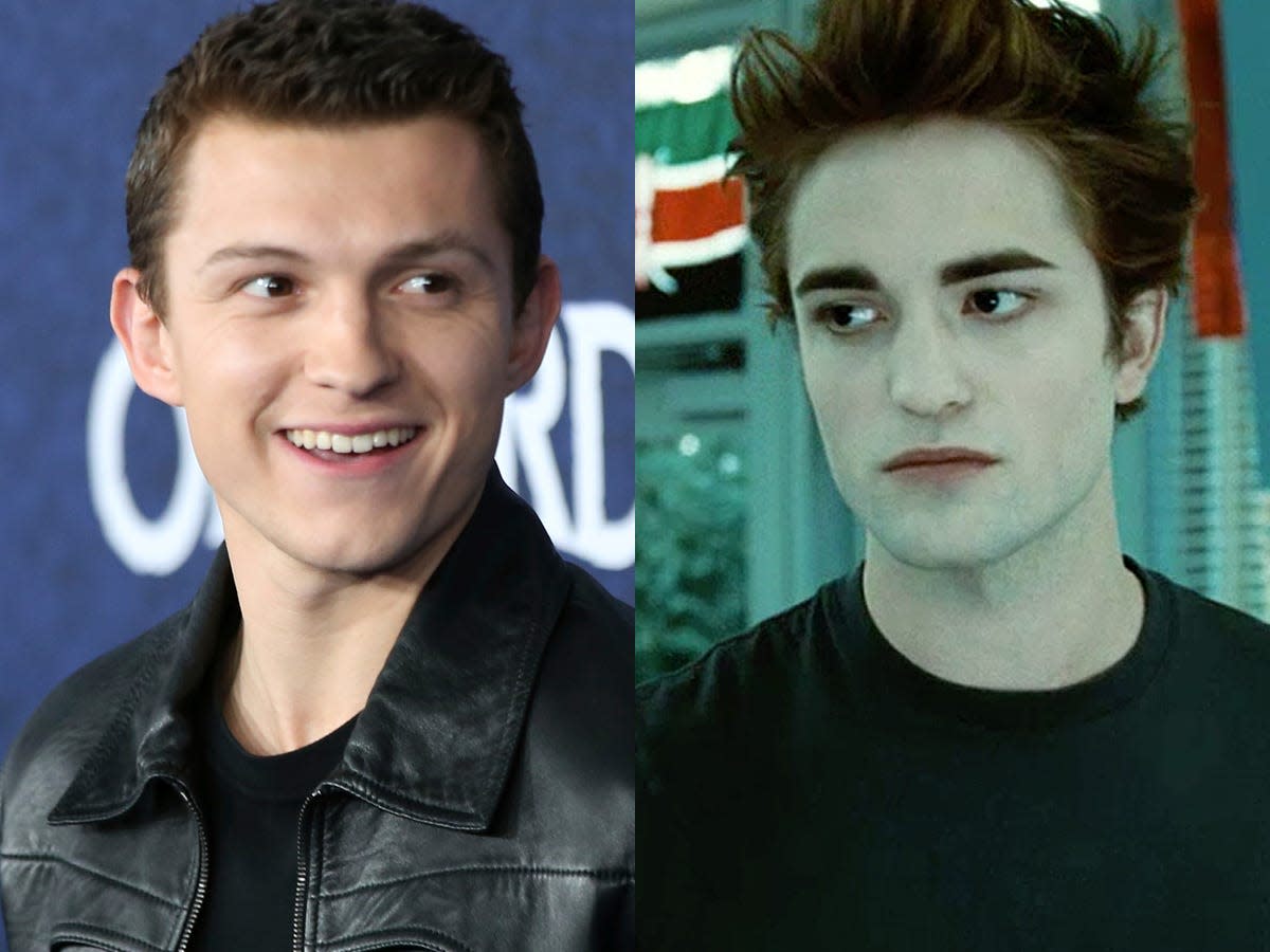 tom holland robert pattinson as edward cullen in twilight