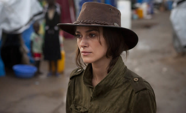 Keira Knightley in Sudan with Oxfam.