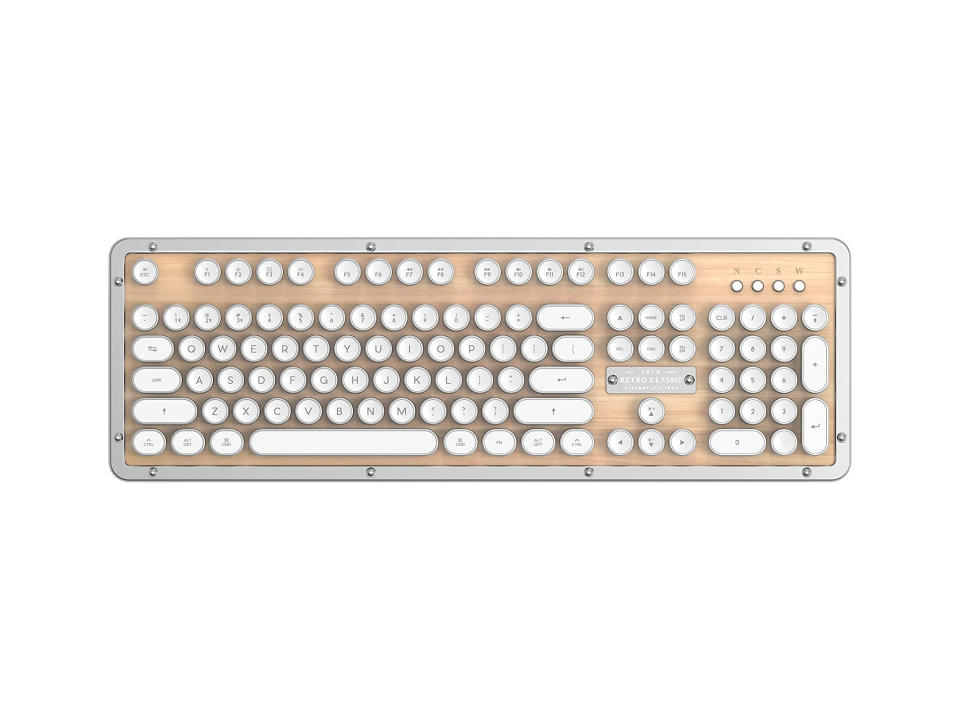 Azio Retro Classic Bluetooth Keyboard in Maple