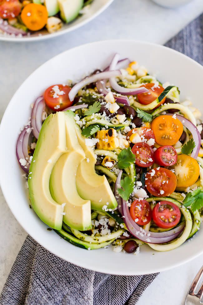 Southwestern Zucchini Noodle Bowls