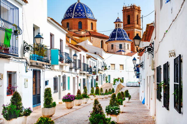 Picturesque street of Altea town