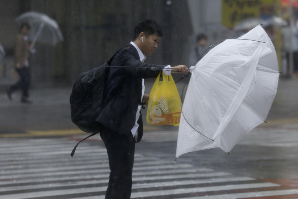 Tokyo Area Shuts Down As Powerful Typhoon Lashes Japan 7450