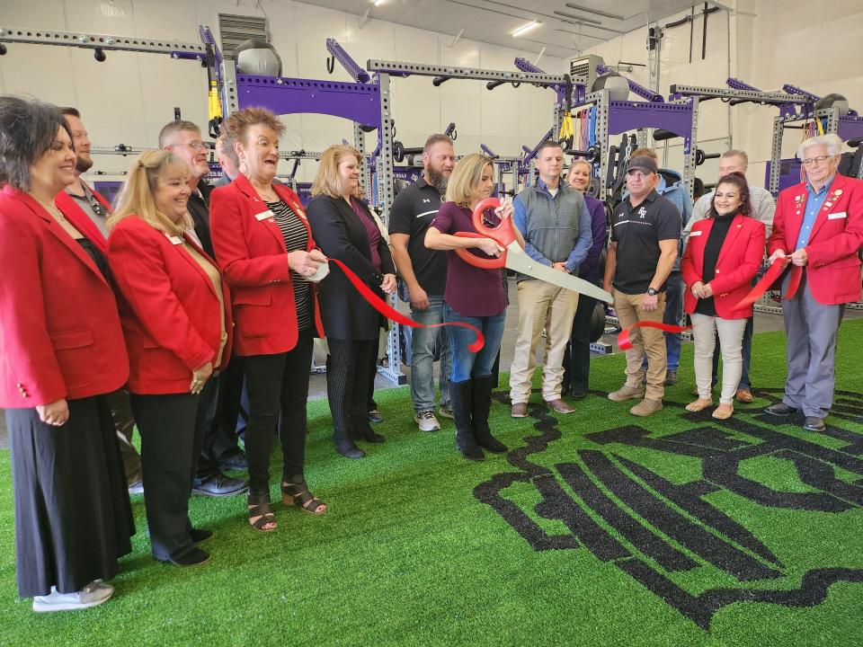 RRISD presents their new Athletic Performance center commemorated by a ribbon cutting with the Amarillo Chamber of Commerce Tuesday afternoon.