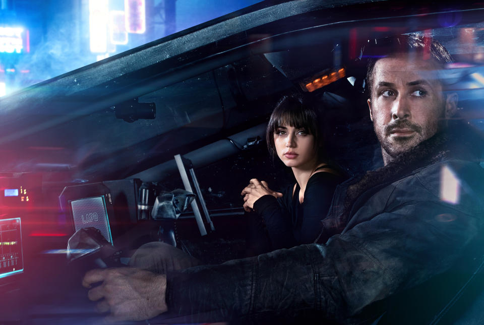 ANA DE ARMAS and RYAN GOSLING in Alcon EntertainmentÃ•s sci fi thriller BLADE RUNNER 2049 in association with Columbia Pictures, domestic distribution by Warner Bros. Pictures and international distribution by Sony Pictures Releasing International.