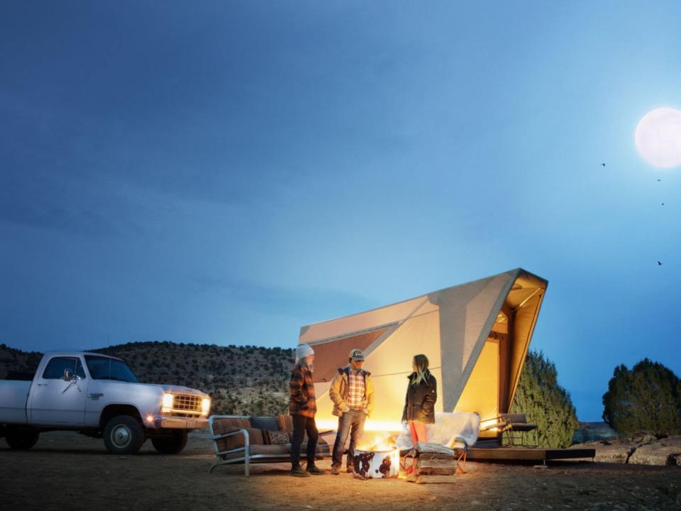 Jupe's off-grid tiny home hotel.