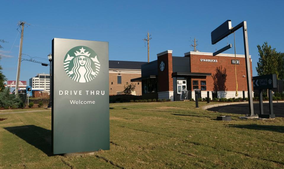 A new Starbucks is opening on University Blvd. and is one of several new coffee houses in Tuscaloosa. It is seen Thursday, Aug. 17, 2023.