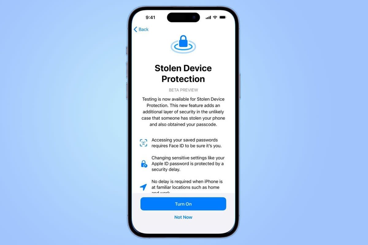 Stolen Device Protection is available through an iOS 17.3 beta release (Apple)