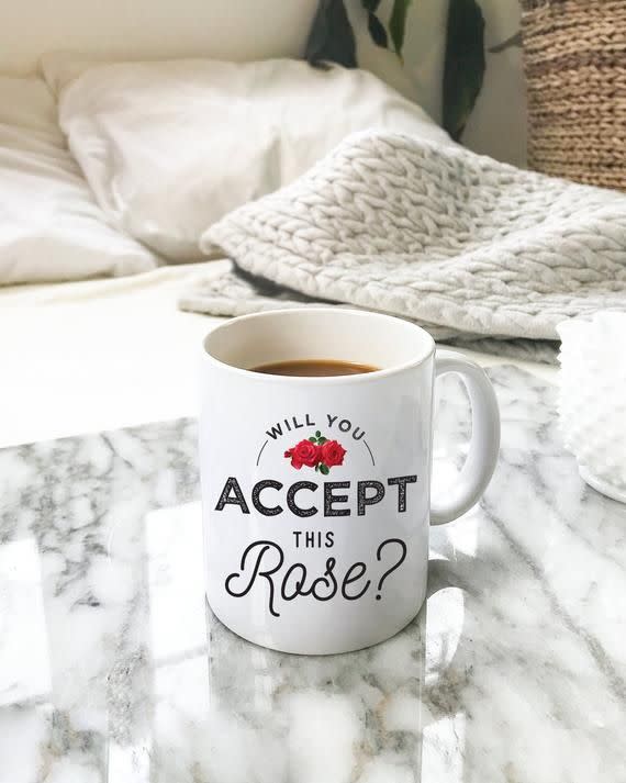 6) Will You Accept This Rose, Bachelorette Mug, Bachelor Mug, Funny Coffee Mug, Cute Coffee Mug, Coffee Gift
