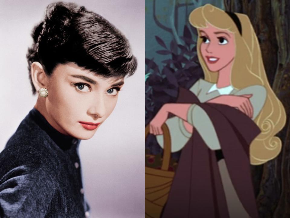 Audrey Hepburn vs Aurora in Sleeping Beauty