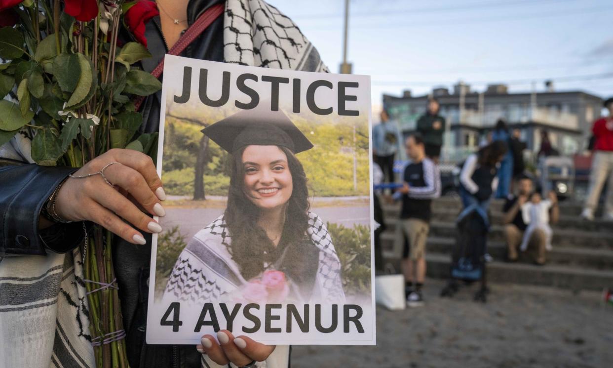 <span>The Post’s investigation into the shooting of Ayşenur Ezgi Eygi was based on accounts from 13 witnesses and more than 50 videos and photos.</span><span>Photograph: Scott Brauer/Zuma Press Wire/Rex/Shutterstock</span>