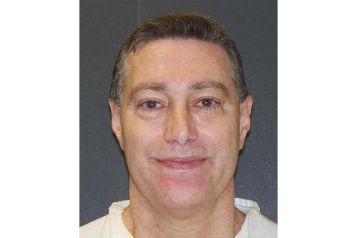 FILE - This booking photo provided by the Texas Department of Criminal Justice shows Robert Fratta, a former suburban Houston police officer on death row. Fratta was set to be executed on Tuesday, Jan. 10, 2023, for hiring two people to kill his estranged wife nearly 30 years ago. (Texas Department of Criminal Justice via AP, File)