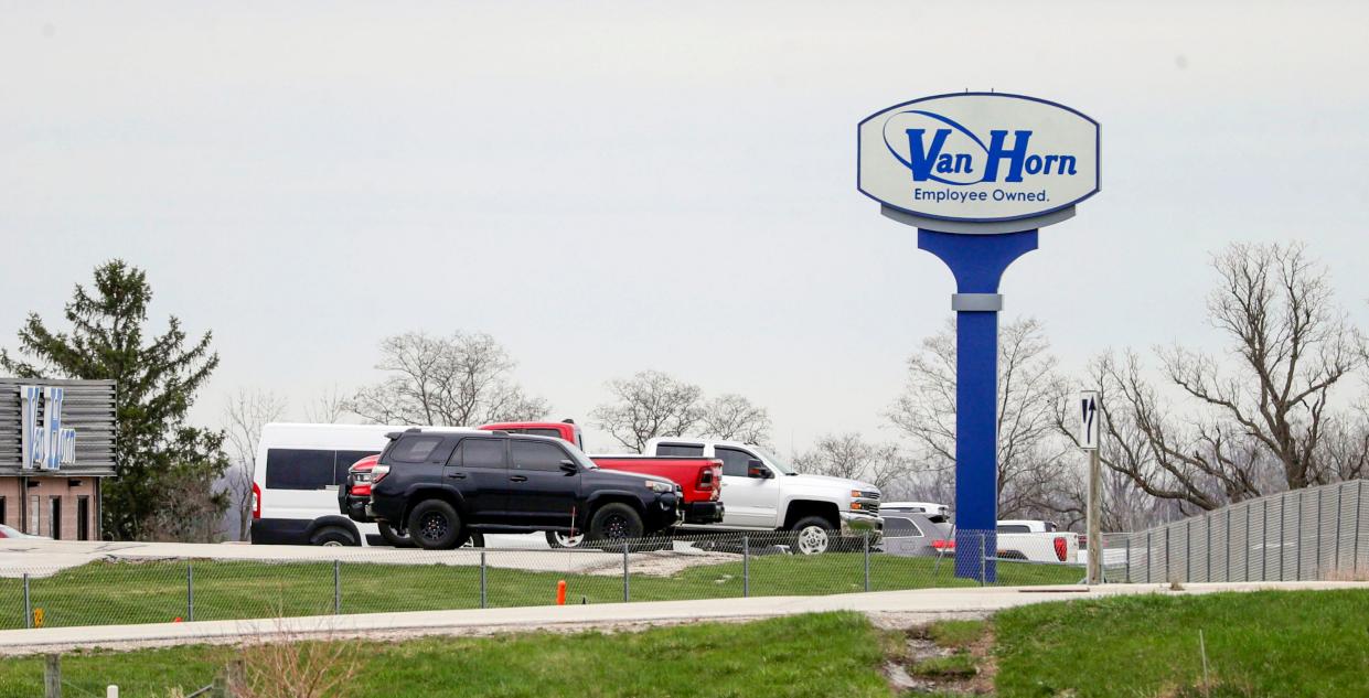 The exterior of the Van Horn group corporate headquarters, Thursday, April 18, 2024, in Plymouth, Wis.
