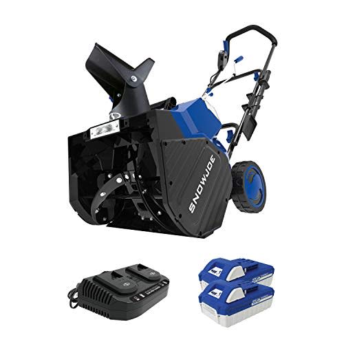 Snow Joe 24V-X2-SB18 48-Volt iON+ Cordless Snow Blower Kit | 18-Inch | W/ 2 x 4.0-Ah Batteries…