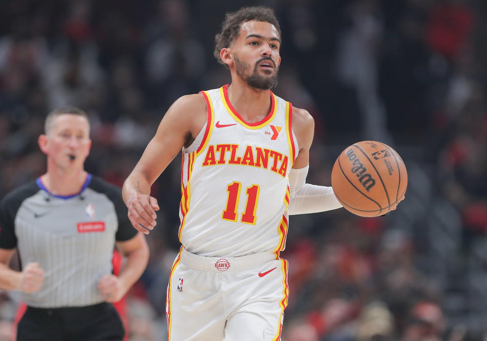 Trae Young。(Photo by Melissa Tamez/Icon Sportswire via Getty Images)