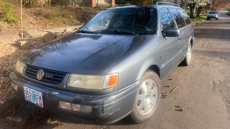 Photo: <a class="link " href="https://portland.craigslist.org/mlt/cto/d/portland-1996-passat-b4-wagon-tdi-grey/7733755396.html" rel="nofollow noopener" target="_blank" data-ylk="slk:Craigslist;elm:context_link;itc:0;sec:content-canvas">Craigslist</a>