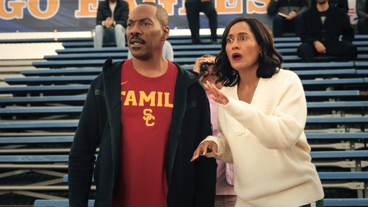  Eddie Murphy and Tracee Ellis Ross in Candy Cane Lane. 
