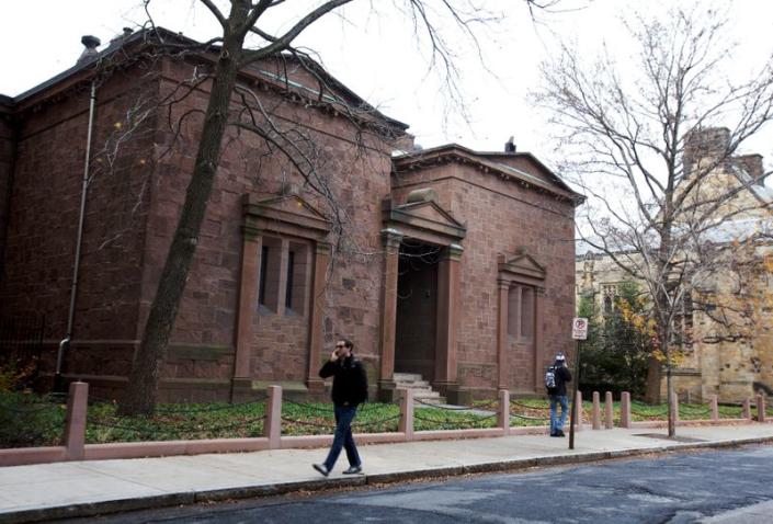 FILE PHOTO: The Skull and Bones Society building of Yale University in New Haven