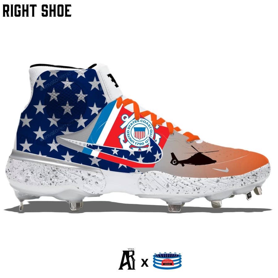 Matt Wallner's right cleat for the MLB Futures Game