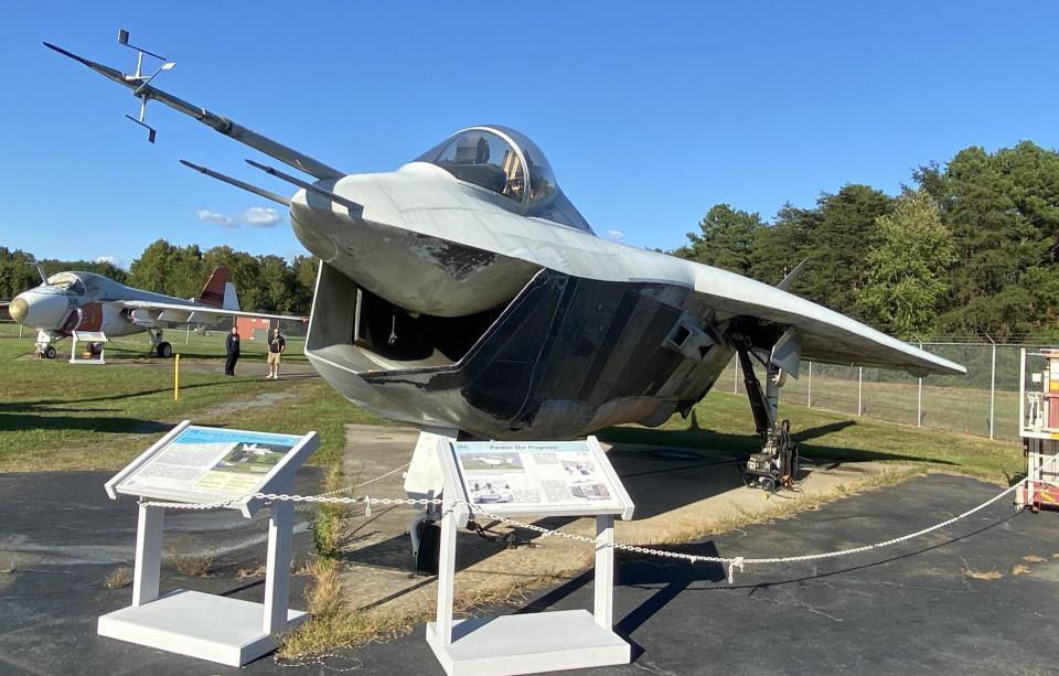 X-32B baking in the sun out at NAS Patuxent River's naval history museum. <u>UnaDriver</u> via Wikicommons