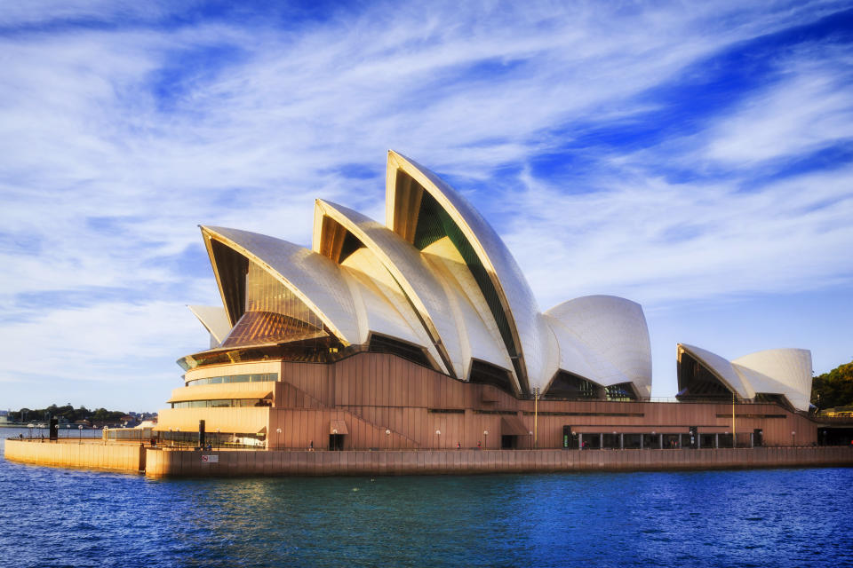 Sydney Opera House now, full colour photo. Source; Getty Images