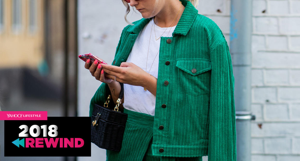 Yahoo Lifestyle takes a look back at the top 2018 fashion trends and the history behind each. (Photo: Getty Images)