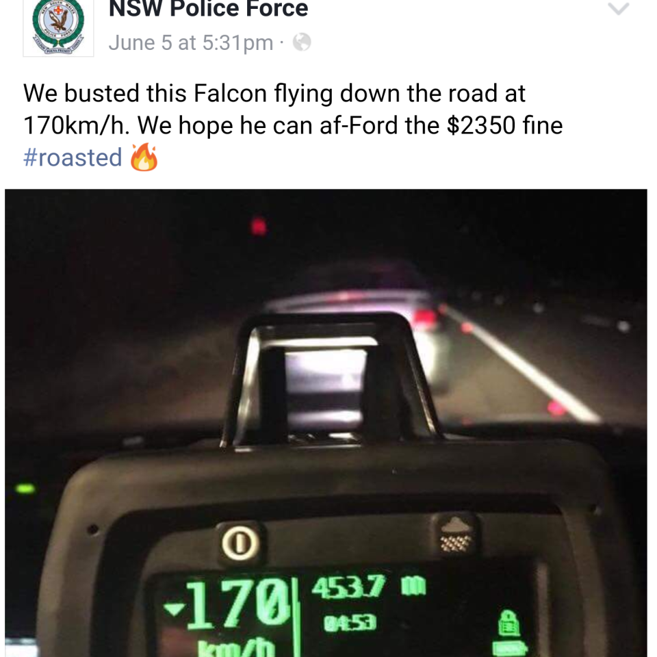 NSW Police funniest Facebook posts