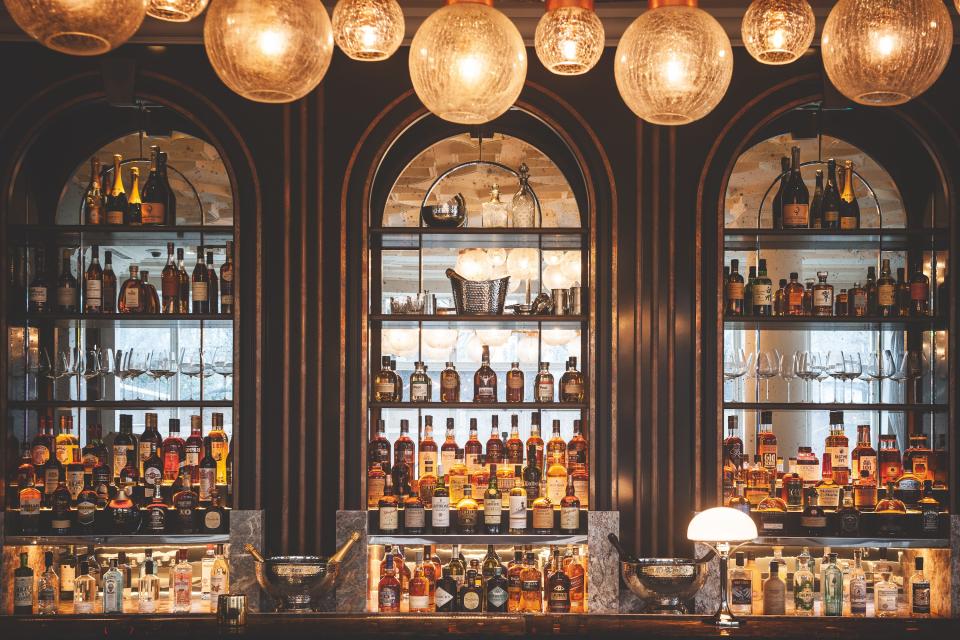 A look into the bar at the Belmond Cadogan.