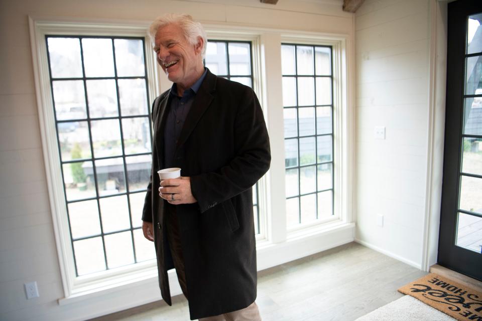 Eddie Latimer, CEO of Affordable Housing Resources talks about their 450-square-foot homes they're the organization's latest attempt to deal with the affordable housing crisis. Monday, Jan. 14, 2019, in Nashville, Tenn.