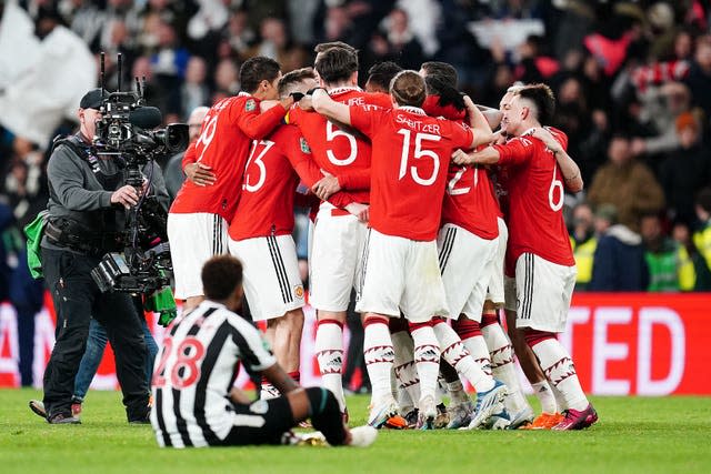 Newcastle lost to Manchester United in last season's Carabao Cup final at Wembley