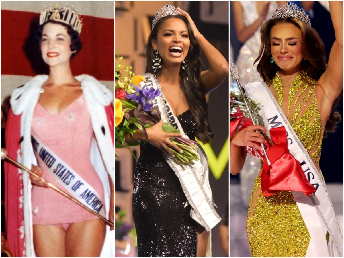 Photos show how the winning gowns from the Miss USA pageant have changed through the years