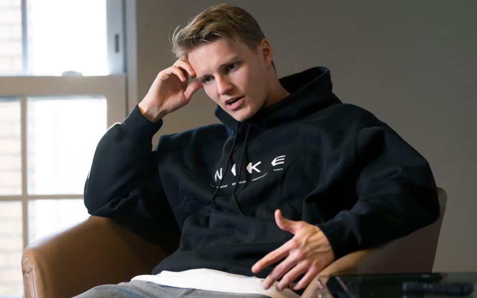 Martin Odegaard speaks to Telegraph Sport - Martin Odegaard: 'People think I'm a nice guy but I have this fire inside me' - David Rose/Telegraph