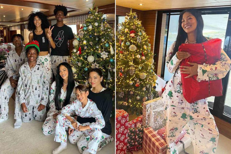 <p>Kimora Lee Simmons/Instagram</p> Kimora Lee Simmons celebrates Christmas on a yacht with her kids