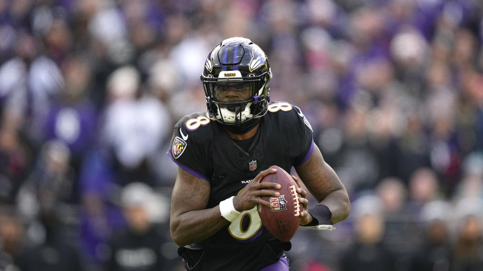 Baltimore Ravens quarterback Lamar Jackson was named first-team All-Pro. (AP Photo/Matt Rourke)