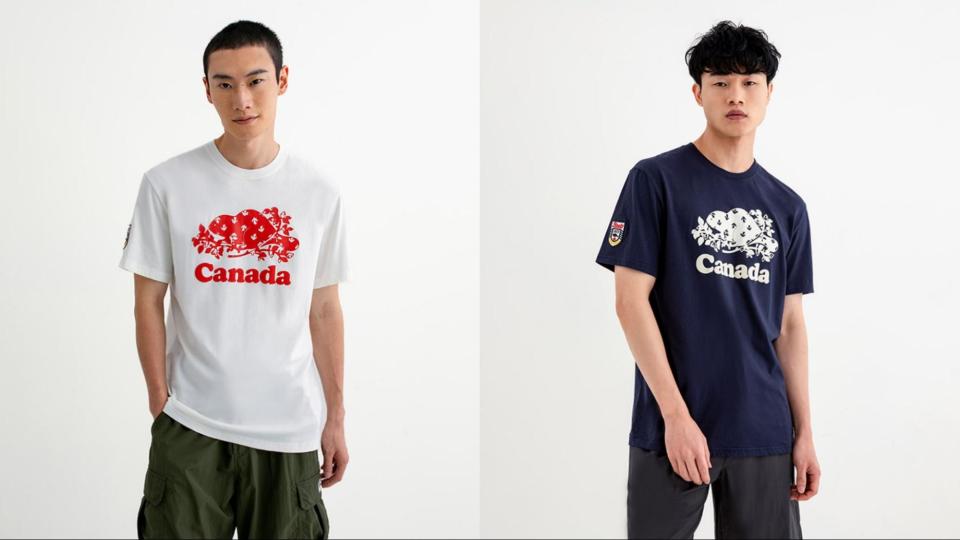 永遠不嫌多的短袖T恤，搭配CANADA COOPER設計太實穿。（圖片來源：Roots）