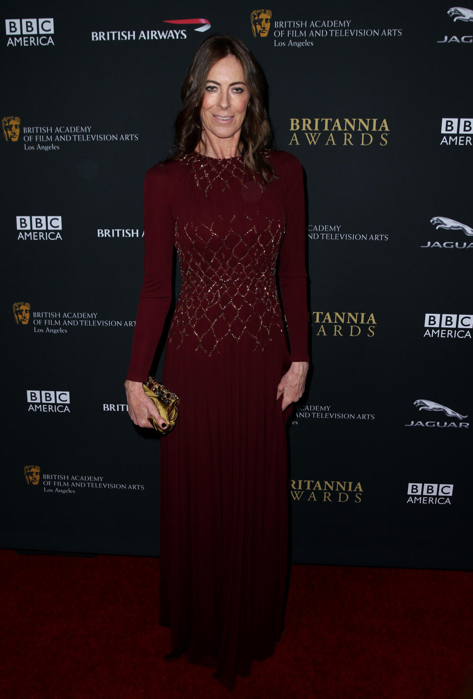 Kathryn Bigelow arrives at the 2013 BAFTA Los Angeles Britannia Awards at the Beverly Hilton Hotel on Saturday, Nov. 9, 2013 in Beverly Hills, Calif. (Photo by Matt Sayles/Invision/AP)