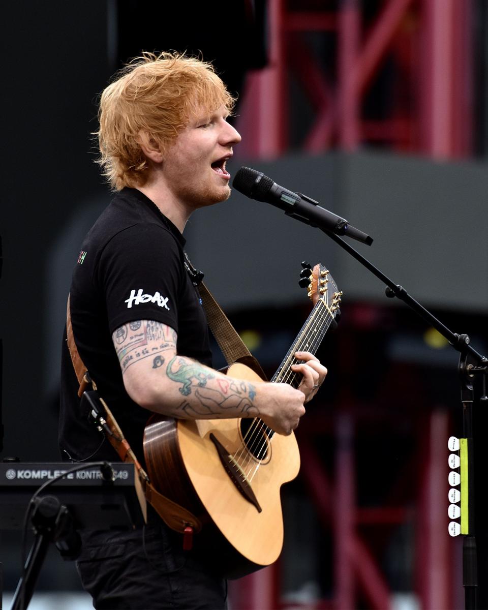 Ed Sheeran at Acrisure Stadium.