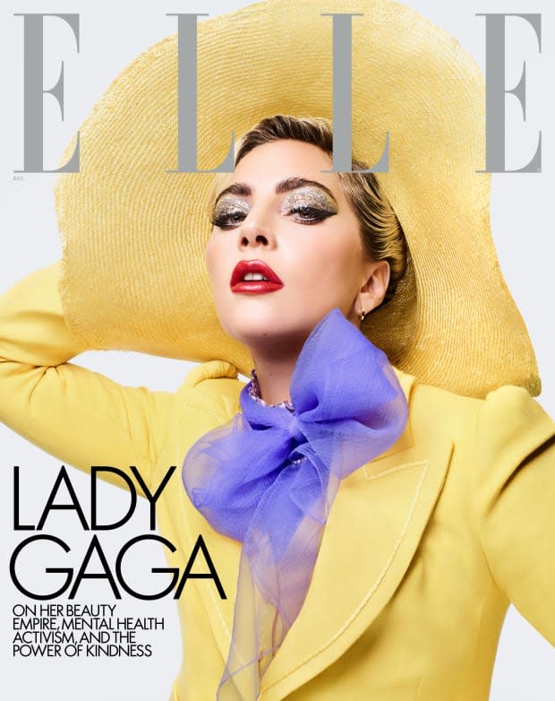 Lady Gaga covers the 'Elle' December 2019 issue. Photo: Sølve Sundsbø/Courtesy of Hearst