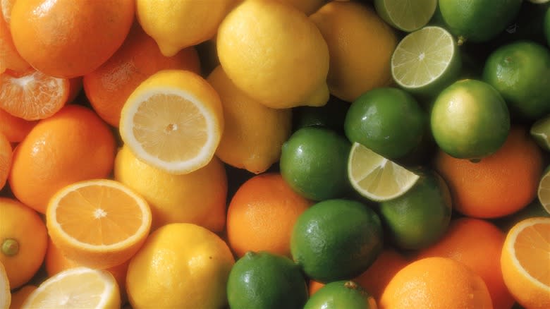 Tangerines, lemons, and limes