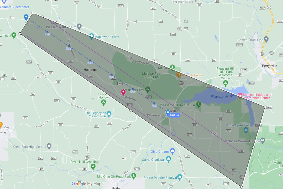 The tornado's path through Richland and Ashland counties was explained Thursday by EMA Director Joe Petrycki.