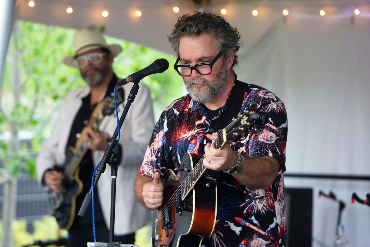 Mark Edgar Stuart performs at RiverBeat Music Festival on Sunday, May 5, 2024, at Tom Lee Park in Downtown Memphis.