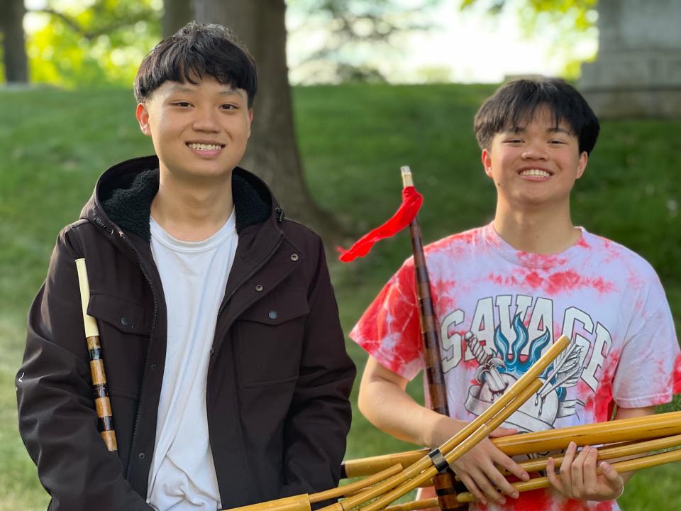 Teen musicians Troy Chang and Sao Kistoukaisy will perform during Wild Space's June 16-17 shows at Forest Home Cemetery.
