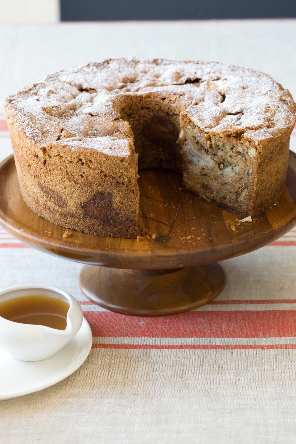 Apple-Walnut Cake with Cider Sauce