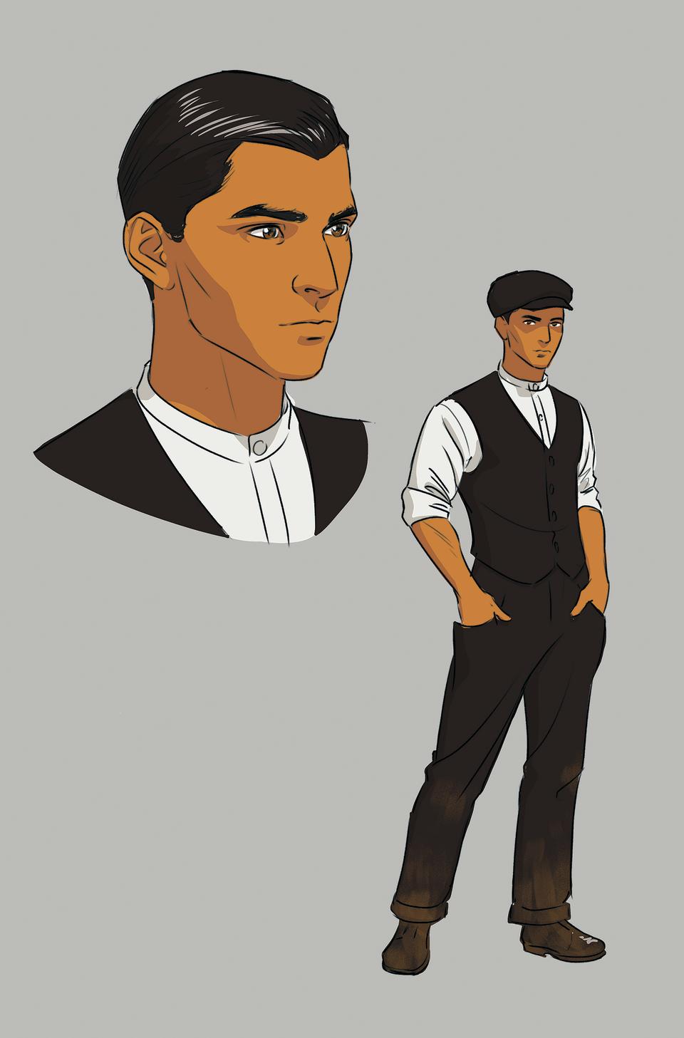 Character designs from One For Sorrow