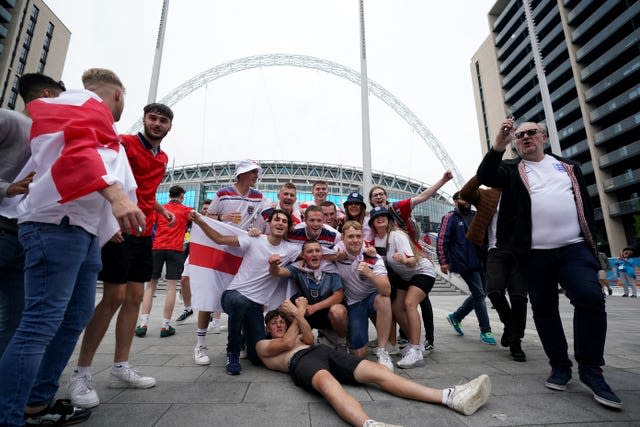 Fans at Wembley