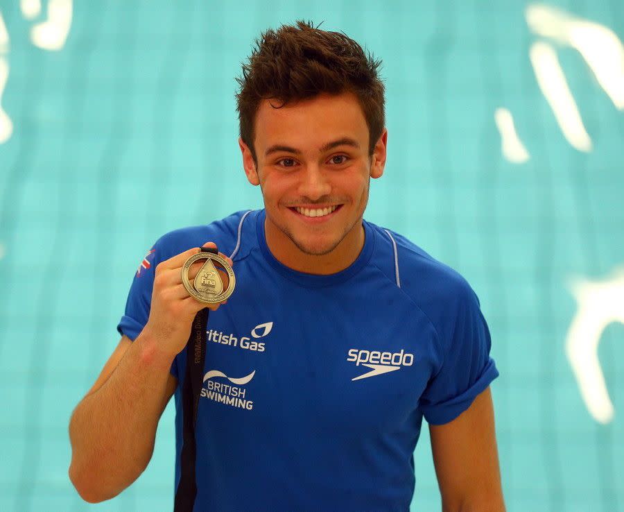 British Olympic diver Tom Daley revealed in a YouTube video that he is currently dating another man. In the 5-minute clip he released on Dec. 2, 2013, the 19-year-old athlete says "come spring this year, my life changed massively when I met someone and it made me feel so happy, so safe ... That someone is a guy." "Of course I still fancy girls, but right now, I'm dating a guy, and I couldn't be happier," he added.