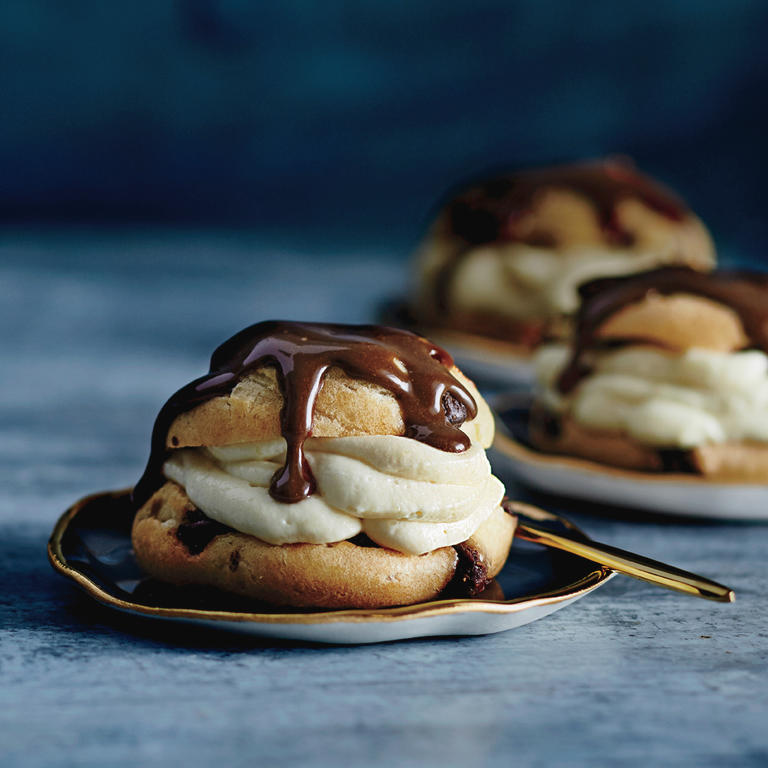 Chocolate Chip Cream Puffs