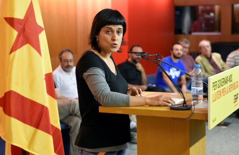 A major figure in Catalonia's secession drive Anna Gabriel says she would not have a fair trial in Spain