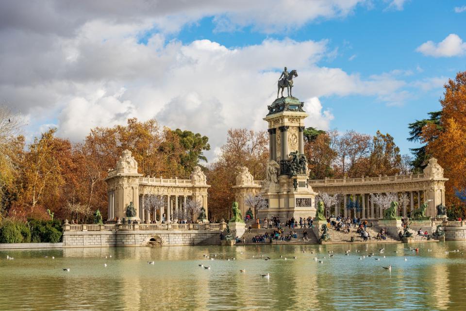 The El Retiro Park in Madrid