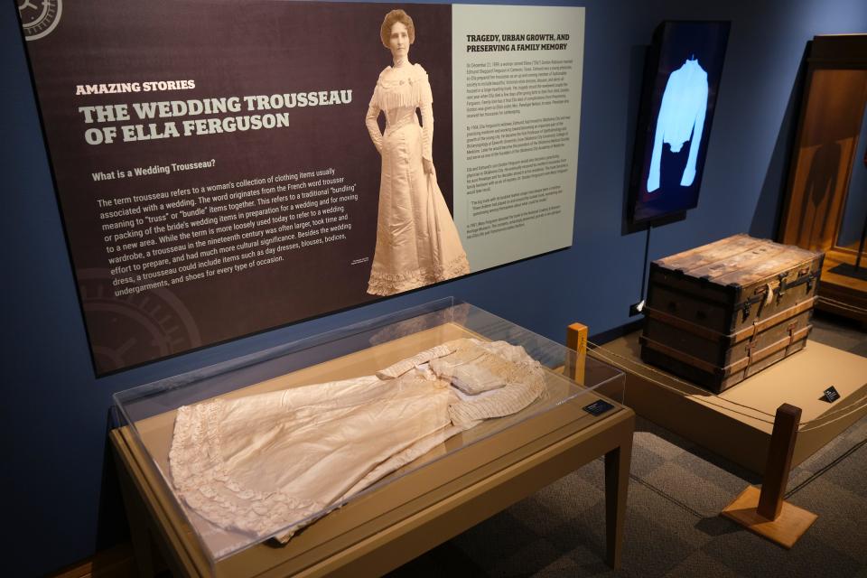 The wedding trousseau of Ella Ferguson is on view in the National Cowboy & Western Heritage Museum's exhibition "Treasures from our Atherton Vault."