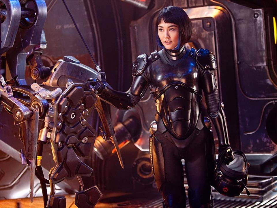 Rinko Kikuchi in "Pacific Rim" (2013).